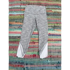 Lululemon 6 Roll Down Mesh High-Rise Scalloped Hem Crop Leggings Wee Space